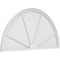 Ekena Millwork Half Round 4 Spoke Architectural Grade PVC Pediment, 58"W x 29"H x 2"P PEDPS058X290HRO04 - alternate 1